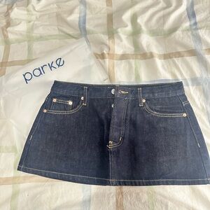Parke Denim Mini Skirt